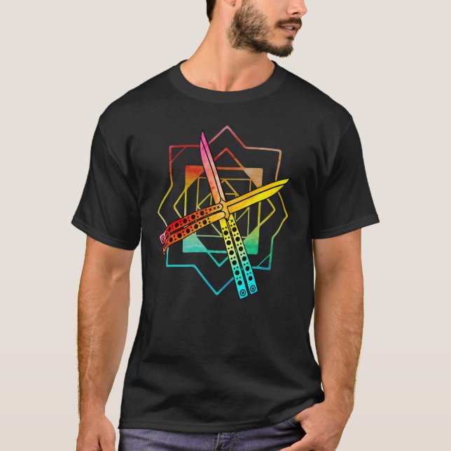 Butterfly Knivar Balilåt-citat 1 T Shirt (Framsida)