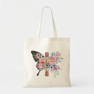 Butterfly Kor Faith blommigt Tygkasse