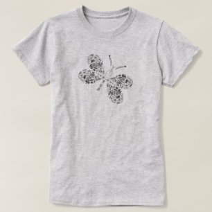 Butterfly Kryp Insekt Art teckning-skjorta T Shirt