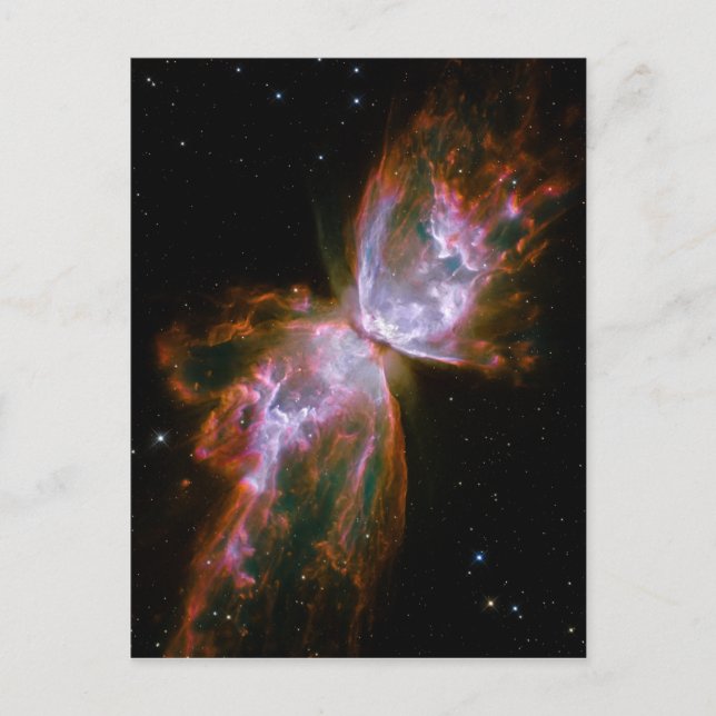 Butterfly/Kryp Nebula Hubble Space Vykort (Framsida)