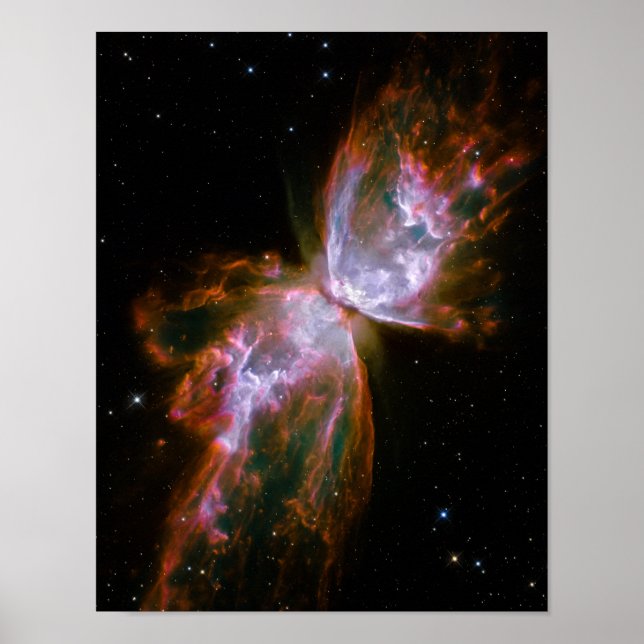 Butterfly/Kryp Nebula (Hubble Telescope) Poster (Framsidan)