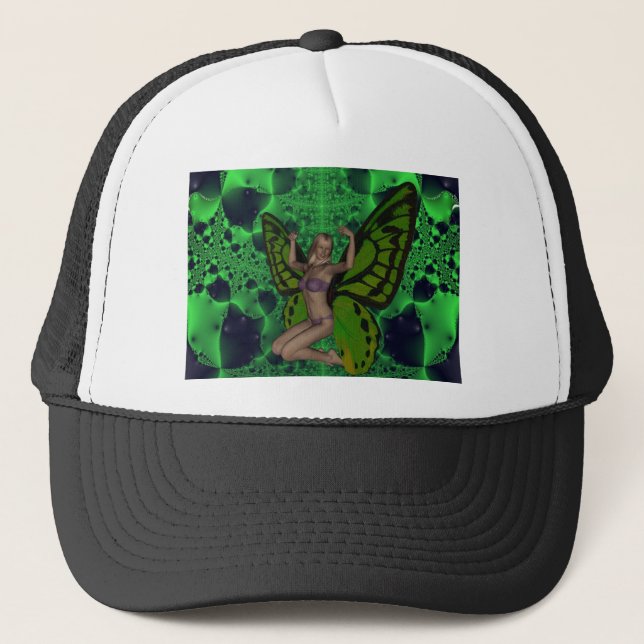 Butterfly-kvinna Truckerkeps (Framsida)