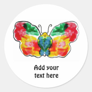 Butterfly - Landskapsmall design Runt Klistermärke