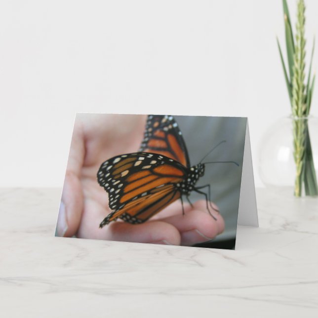 Butterfly Large Font Mors dag Card Kort (Framsida)