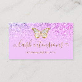 Butterfly Lash Lilac Lila Aftercare Instruction Visitkort