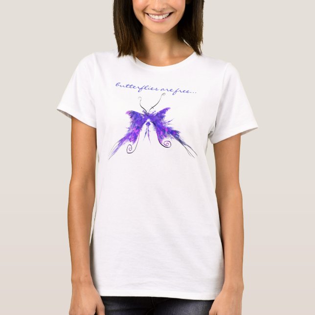 Butterfly- Lavendar T-shirt (Framsida)
