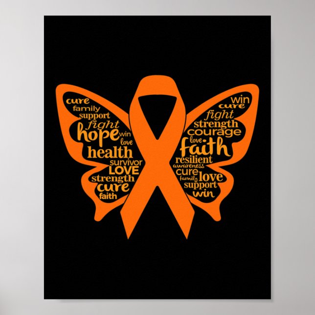 Butterfly Leukemia Awareness Poster (Framsidan)