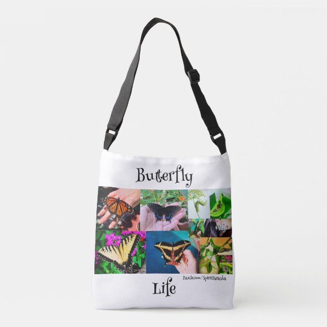 Butterfly Life Crossbody Bag Axelväska (Baksida)
