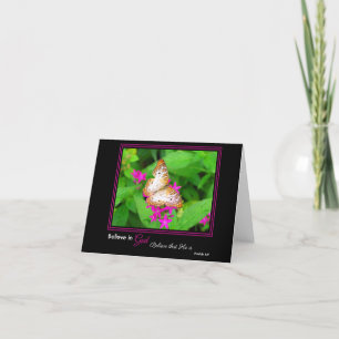 Butterfly Lila Gräns LDS Notecard Kort