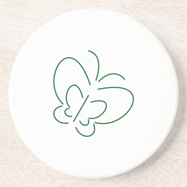 Butterfly Line Art Underlägg (Framsidan)