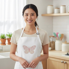 Butterfly Long Apron Långt Förkläde