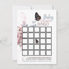 Butterfly Löv, Elegant Baby Shower Bingo
