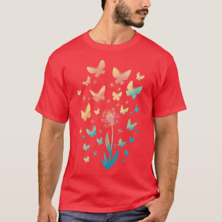 Butterfly Lover Monarch Butterfly Art Pattern Inse T Shirt
