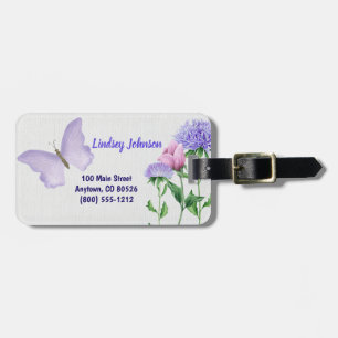 Butterfly Luggage Tag Bagagebricka