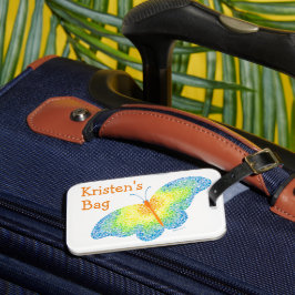 Butterfly Luggage Tag Bagagebricka