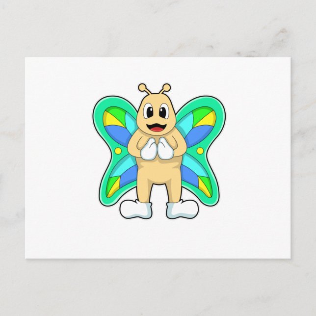 Butterfly lycklig vykort (Framsida)