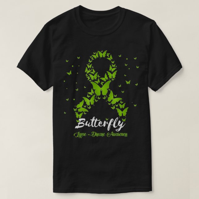 Butterfly Lyme Disease Awareness Women  T Shirt (Design framsida)