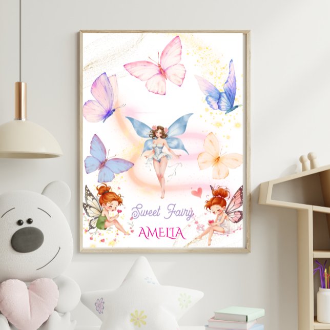 Butterfly Magical Fairy Garden Kids Poster (Skapare uppladdad)