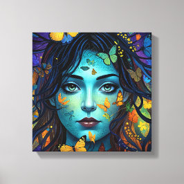 Butterfly Maid Canvastryck