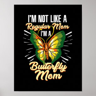 Butterfly Mamma Gift, Mamma Birthday Gift, Mors da Poster