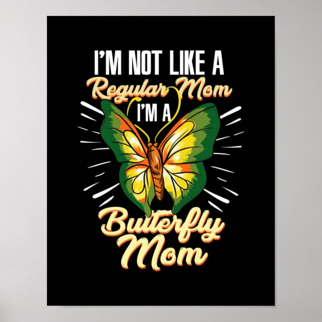 Butterfly Mamma Gift, Mamma Birthday Gift, Mors da Poster (Framsidan)