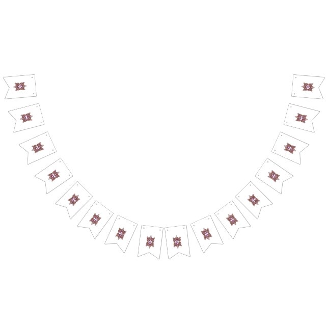 Butterfly Mandala Art ・ Boho Blommigt Design Vimplar (Alla)