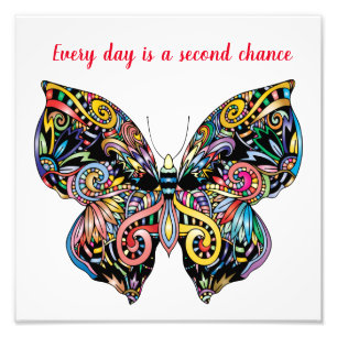Butterfly Mandala Fototryck