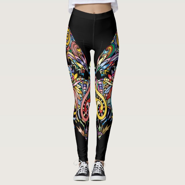 Butterfly Mandala Leggings (Framsida)