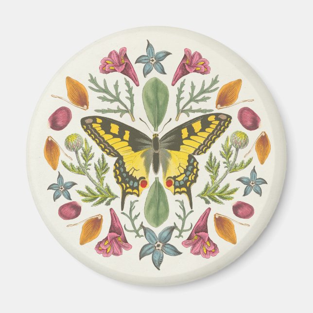 Butterfly Mandala Magnet (Framsidan)