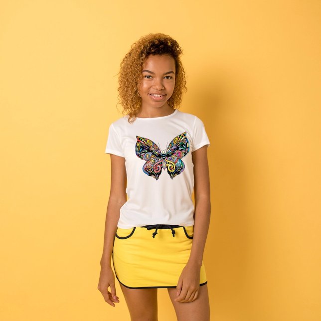 Butterfly Mandala T Shirt (Skapare uppladdad)