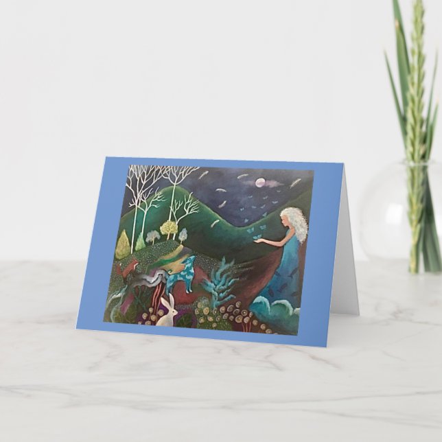 Butterfly Måne Kort (Framsida)