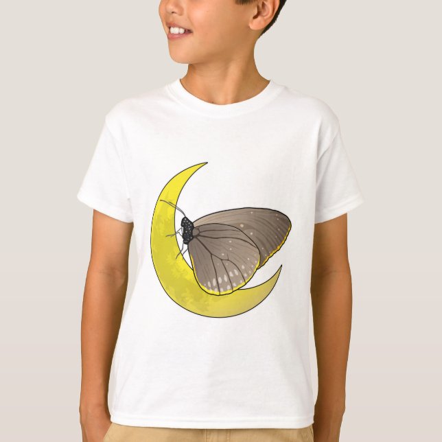 Butterfly Måne T Shirt (Framsida)