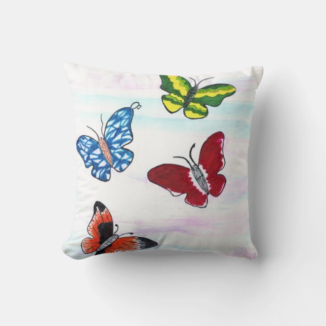 "Butterfly Märkre" Soffa Pillow Kudde (Framsida)