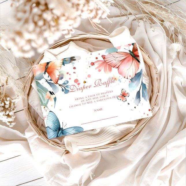 Butterfly Meadow Diapper Raffle Tilläggskort (Skapare uppladdad)