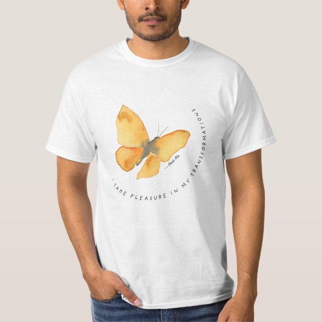 Butterfly med Anaïs Nin-citat T Shirt (Framsida)
