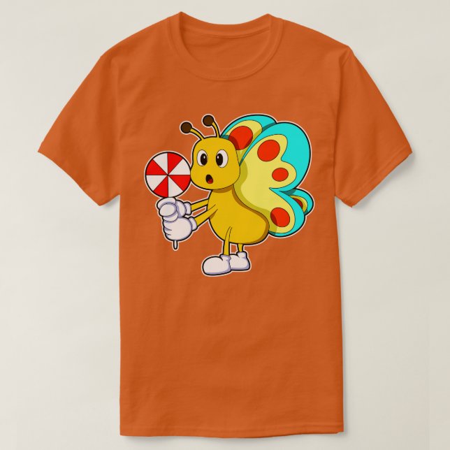 Butterfly med Candy T Shirt (Design framsida)