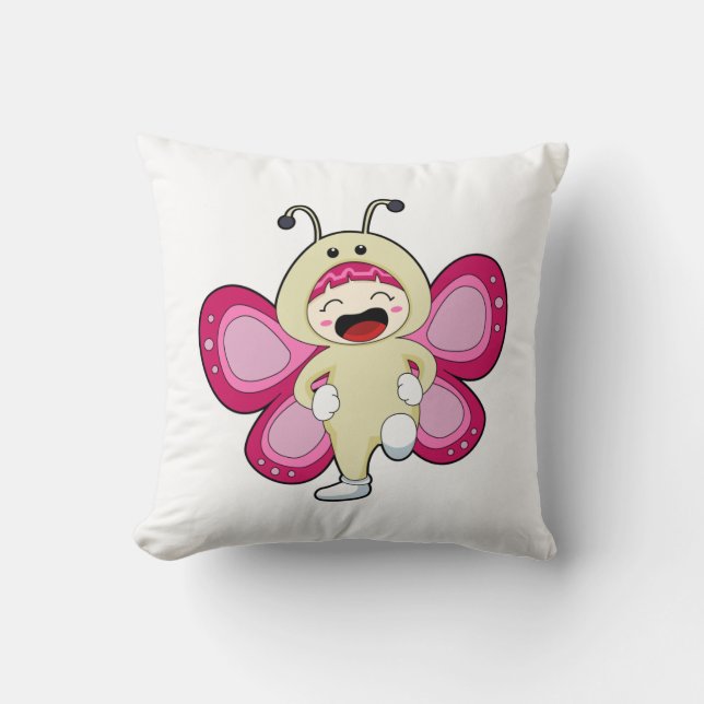 Butterfly med Costume Kudde (Framsida)