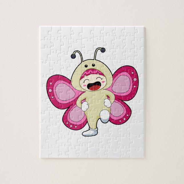 Butterfly med Costume Pussel (Vertikal)