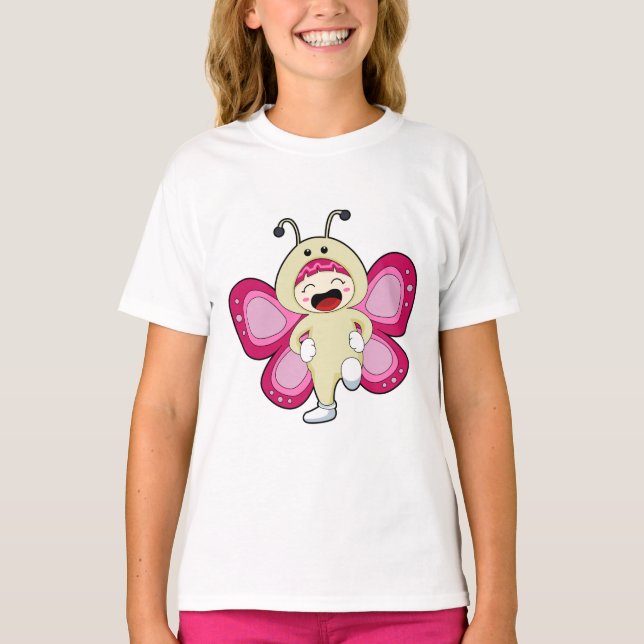 Butterfly med Costume T Shirt (Framsida)