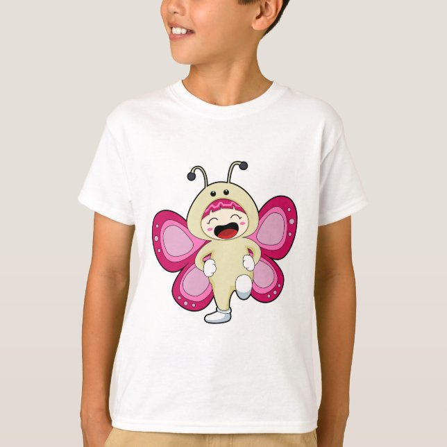 Butterfly med Costume T Shirt (Framsida)