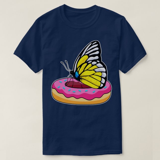 Butterfly med Donut 1 T Shirt (Design framsida)