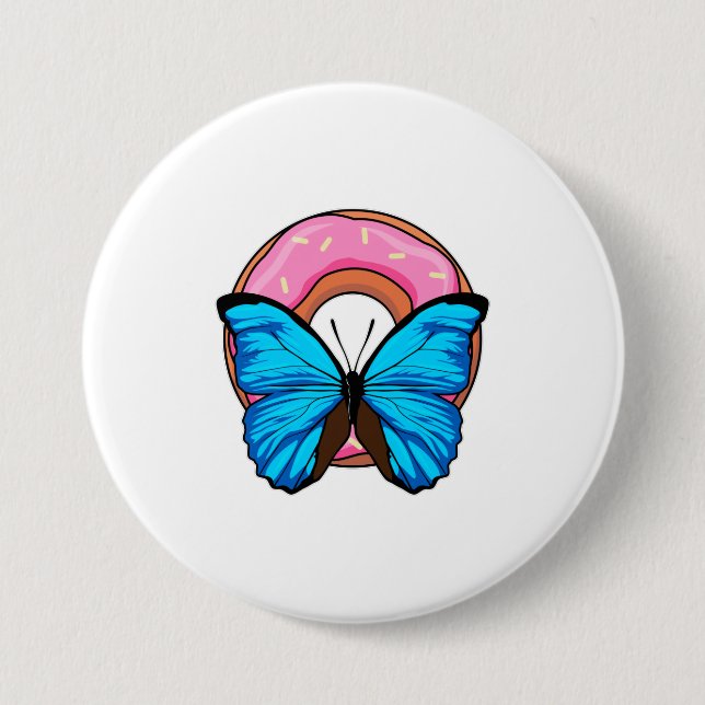 Butterfly med Donut Knapp (Framsida)