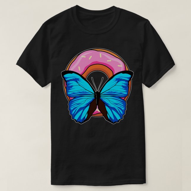 Butterfly med Donut T Shirt (Design framsida)