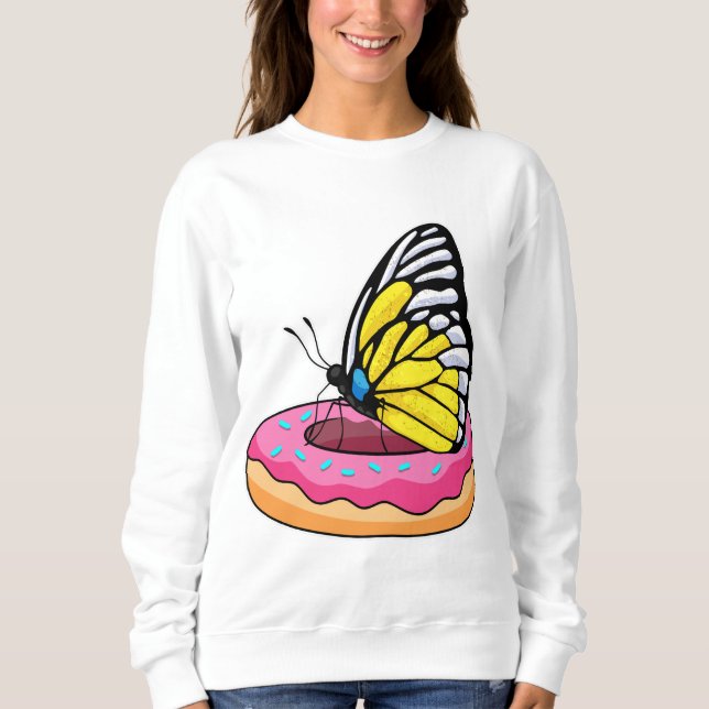 Butterfly med Donut T Shirt (Framsida)