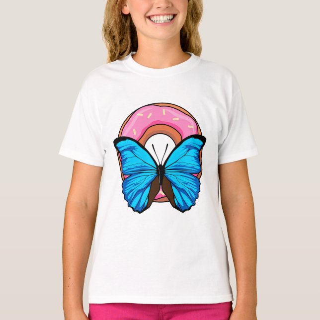 Butterfly med Donut T Shirt (Framsida)