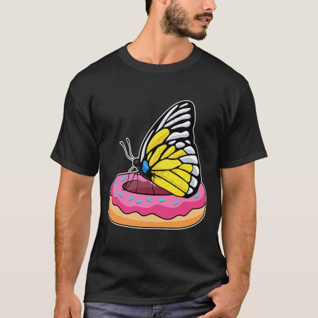 Butterfly med Donut T Shirt (Framsida)