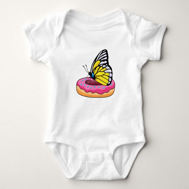 Butterfly med Donut T Shirt (Framsida)