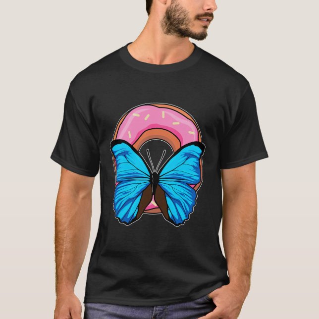 Butterfly med Donut T Shirt (Framsida)