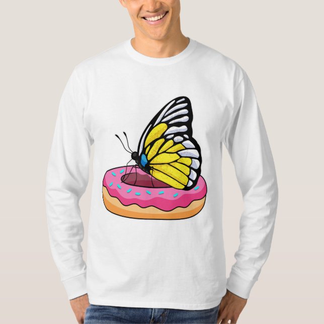 Butterfly med Donut T Shirt (Framsida)