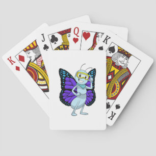 Butterfly med Goggles Casinokort